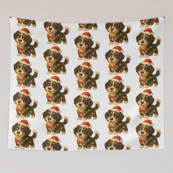 Item preview, Bernedoodle Dog Christmas Lights designed and sold by Sillytoe.