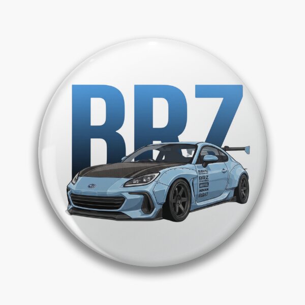 Item preview, Ice Blue Subaru BRZ Widebody Carbon Hood JDM Sports Car Vector Art designed and sold by Motorline44.