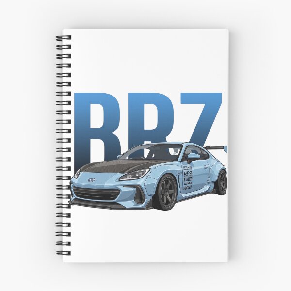 Item preview, Ice Blue Subaru BRZ Widebody Carbon Hood JDM Sports Car Vector Art designed and sold by Motorline44.