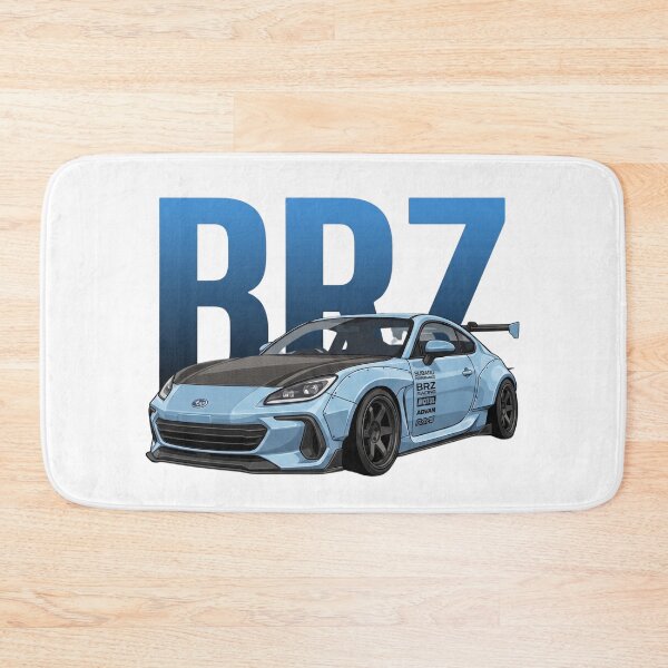 Item preview, Ice Blue Subaru BRZ Widebody Carbon Hood JDM Sports Car Vector Art designed and sold by Motorline44.