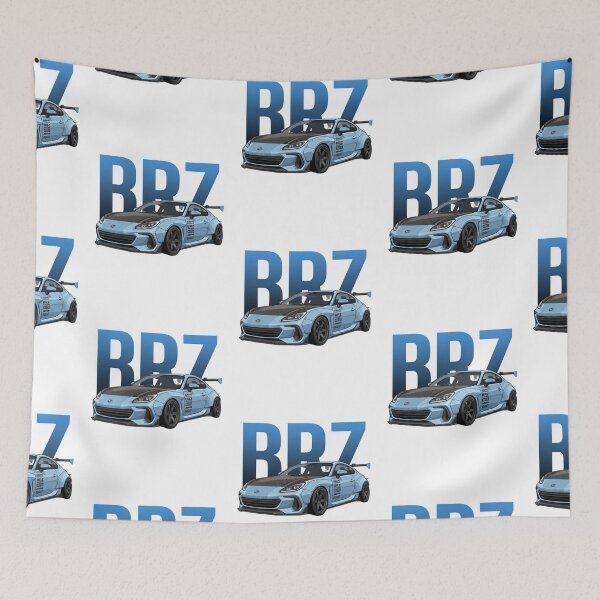 Item preview, Ice Blue Subaru BRZ Widebody Carbon Hood JDM Sports Car Vector Art designed and sold by Motorline44.