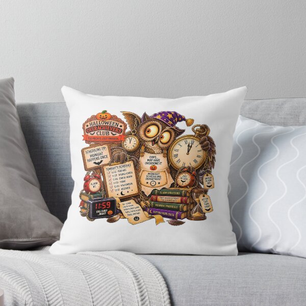 Item preview, ⚡HALLOWEEN OVERACHIEVERS CLUB -  Ollie Owl's Midnight Scheduling Department designed and sold by WheelieGdArt.