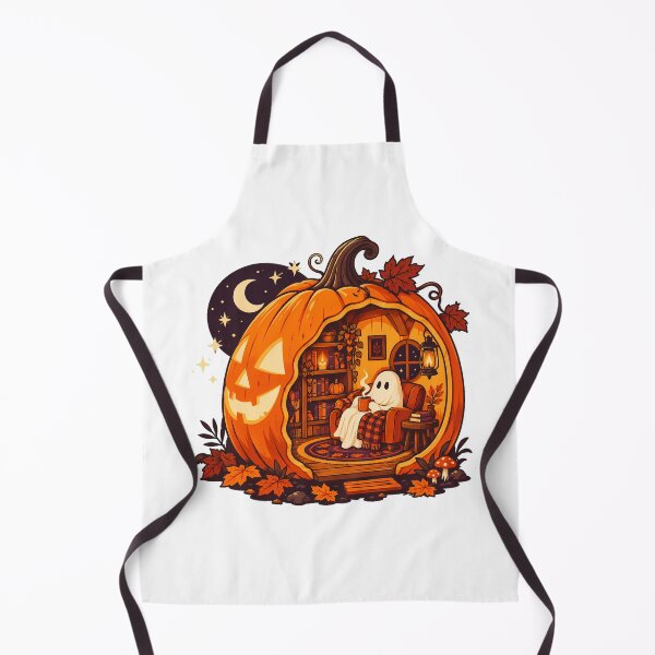 Item preview, Cozy Ghost Pumpkin Home Halloween designed and sold by nortowelcomics.