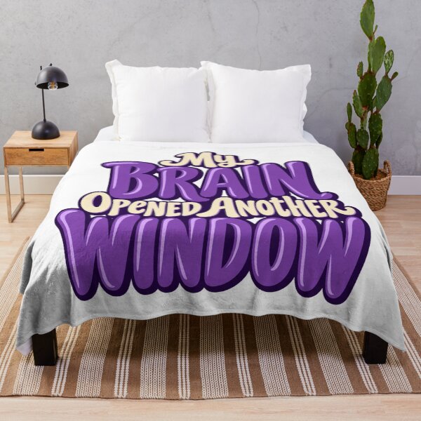 Item preview, My Brain Opened Another Window Funny Bold Type designed and sold by Bikivuno.