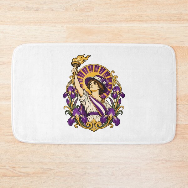 Item preview, Suffragette Torch Regal Art Nouveau Feminist Woman designed and sold by nortowelcomics.