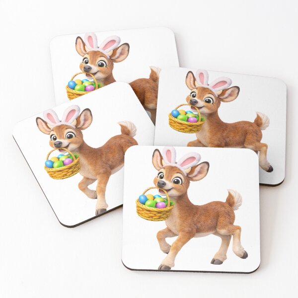 Item preview, White-Tailed Deer Easter Basket designed and sold by Sillytoe.