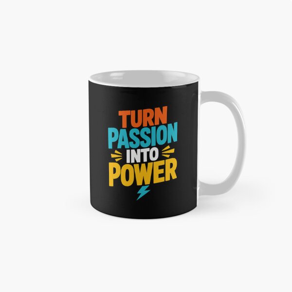Item preview, Turn Passion Into Power Motivational Inspirational Typography T-Shirt designed and sold by rejowan-arts.