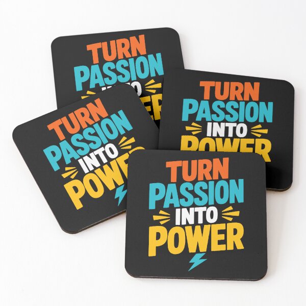 Item preview, Turn Passion Into Power Motivational Inspirational Typography T-Shirt designed and sold by rejowan-arts.