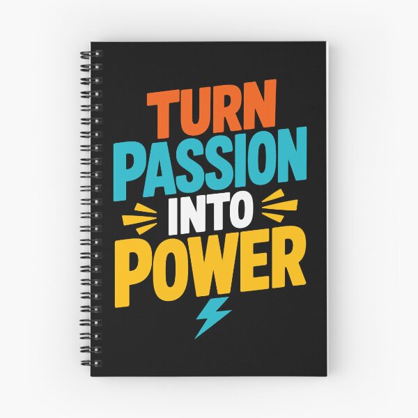 Item preview, Turn Passion Into Power Motivational Inspirational Typography T-Shirt designed and sold by rejowan-arts.