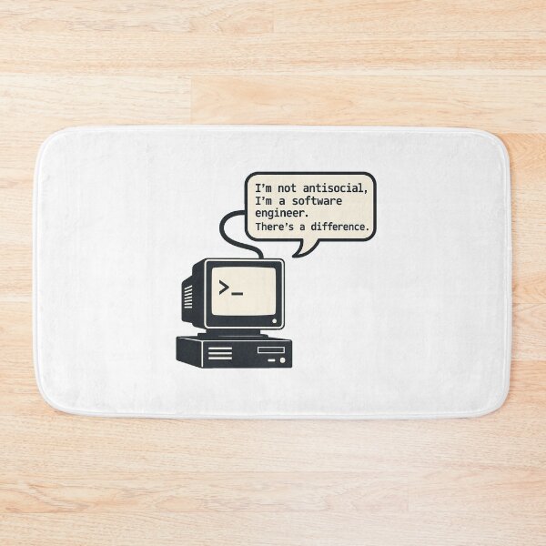 Item preview, Engineer Quote Computer Screen Developer Introvert designed and sold by nortowelcomics.