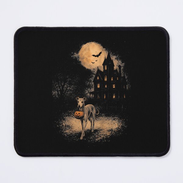 Item preview, Vintage Italian Greyhound Halloween Funny Dog Pumpkin Spooky designed and sold by Chromatic-Cubes.