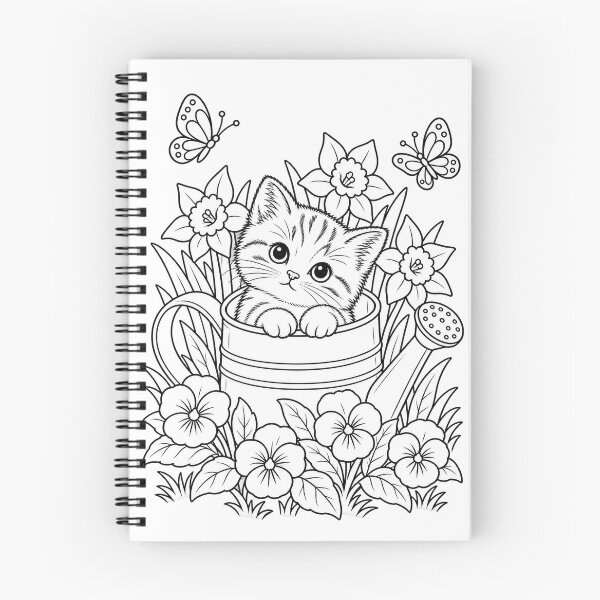 Item preview, Colour Your Own Kitten in a Watering Can designed and sold by FunscapeHQ.