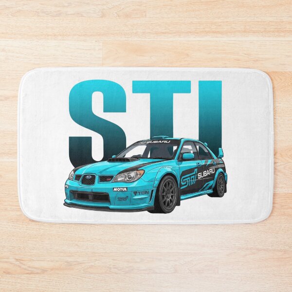 Item preview, Cyan Subaru Impreza WRX STI Hawkeye Rally Tuner Vector Art designed and sold by Motorline44.