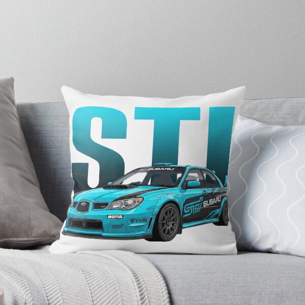 Item preview, Cyan Subaru Impreza WRX STI Hawkeye Rally Tuner Vector Art designed and sold by Motorline44.