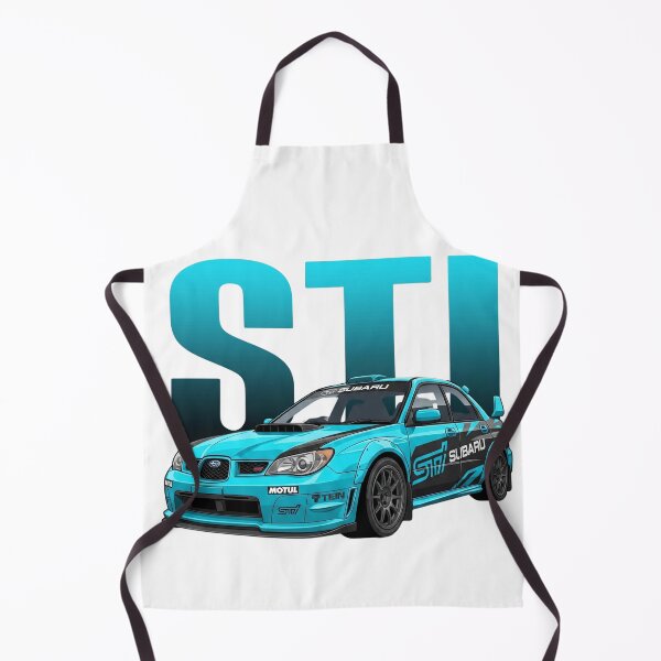 Item preview, Cyan Subaru Impreza WRX STI Hawkeye Rally Tuner Vector Art designed and sold by Motorline44.