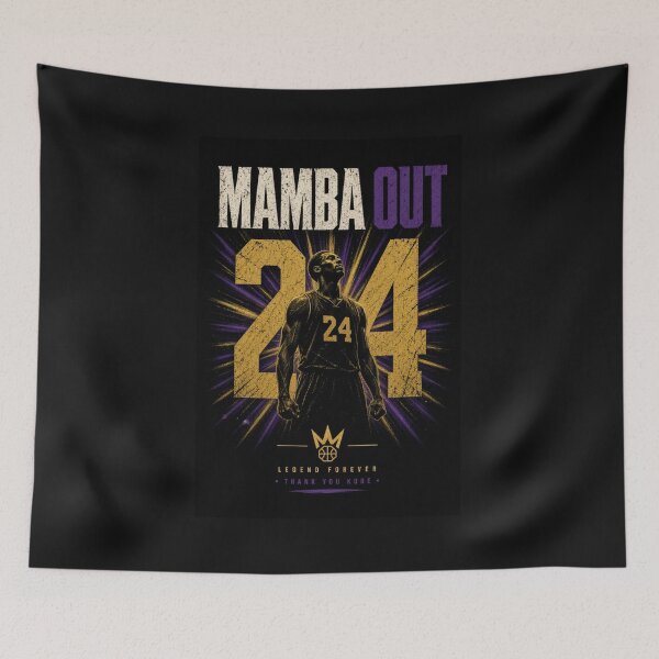 Item preview, Kobe Bryant Mamba Out 24 - Legend Forever Thank You Kobe designed and sold by FakePeopleSuck.