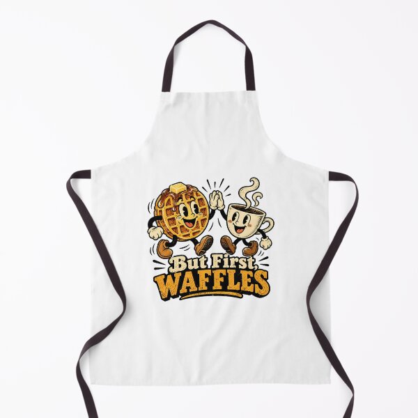 Item preview, Waffle Coffee Cartoon Breakfast Foodie Humor designed and sold by nortowelcomics.