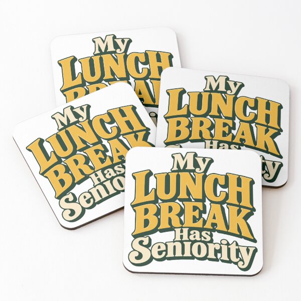 Item preview, My Lunch Break Has Seniority Retro Office Type designed and sold by Bikivuno.