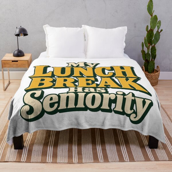 Item preview, My Lunch Break Has Seniority Retro Office Type designed and sold by Bikivuno.