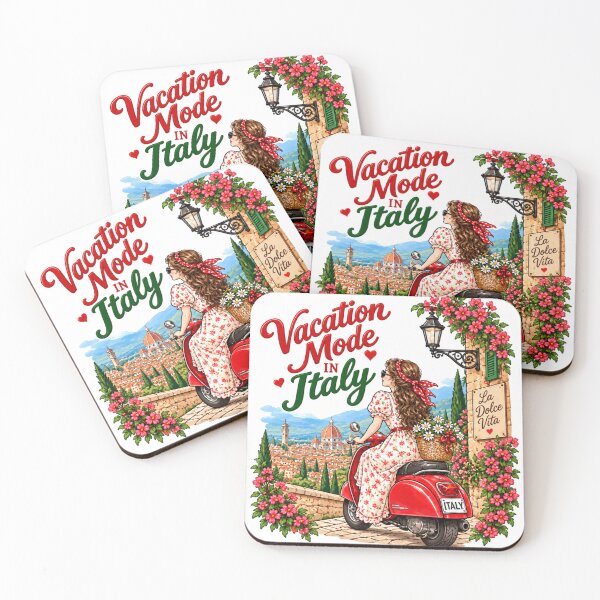Item preview, Vacation Mode in Italy La Dolce Vita Vintage Travel Art designed and sold by MAGICKEY2024.