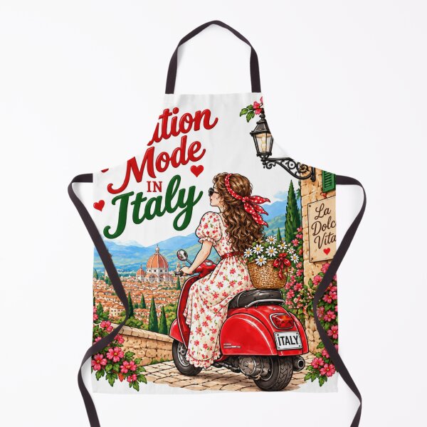 Item preview, Vacation Mode in Italy La Dolce Vita Vintage Travel Art designed and sold by MAGICKEY2024.
