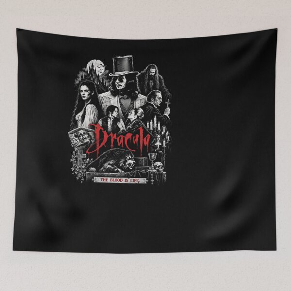 Item preview, Dracula Tshirts Bram Stoker's Vintage Gothic Vampire Halloween designed and sold by Clairemurphy299.