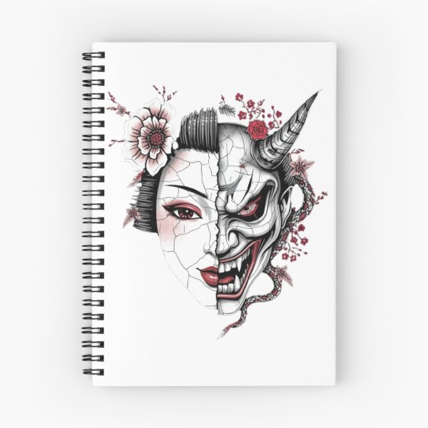Item preview, Mask of Transformation: Cracked Geisha Hannya Duality designed and sold by PrintWavePro.