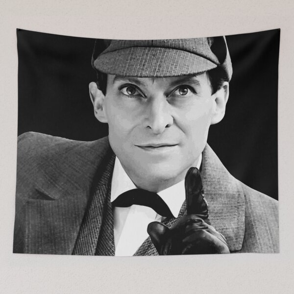 Item preview, Sherlock Holmes in Deerstalker Hat | Jeremy Brett designed and sold by YuckyCat.