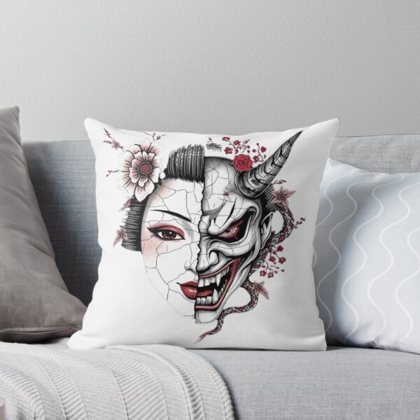 Item preview, Mask of Transformation: Cracked Geisha Hannya Duality designed and sold by PrintWavePro.