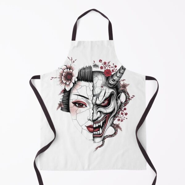 Item preview, Mask of Transformation: Cracked Geisha Hannya Duality designed and sold by PrintWavePro.