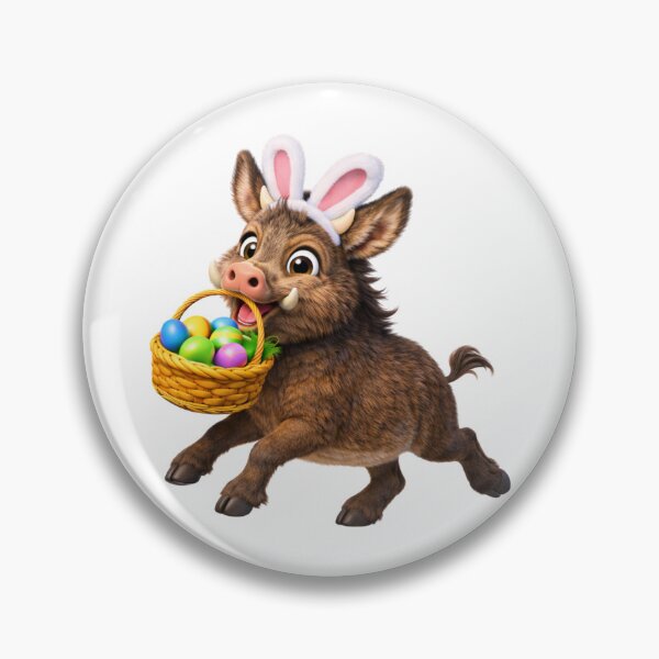 Item preview, Wild Boar Easter Bunny designed and sold by Sillytoe.