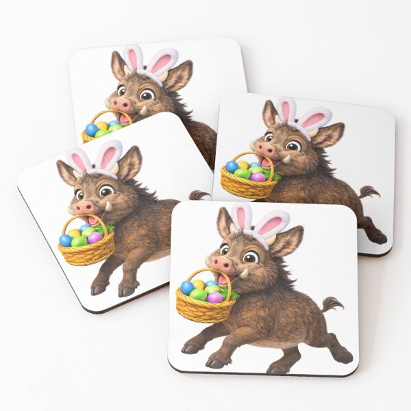 Item preview, Wild Boar Easter Bunny designed and sold by Sillytoe.