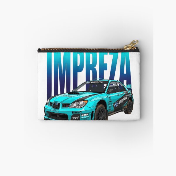 Item preview, Bright Cyan Subaru Impreza WRX STI Hawkeye Dirty Rally Vector Art designed and sold by Motorline44.