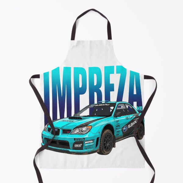 Item preview, Bright Cyan Subaru Impreza WRX STI Hawkeye Dirty Rally Vector Art designed and sold by Motorline44.