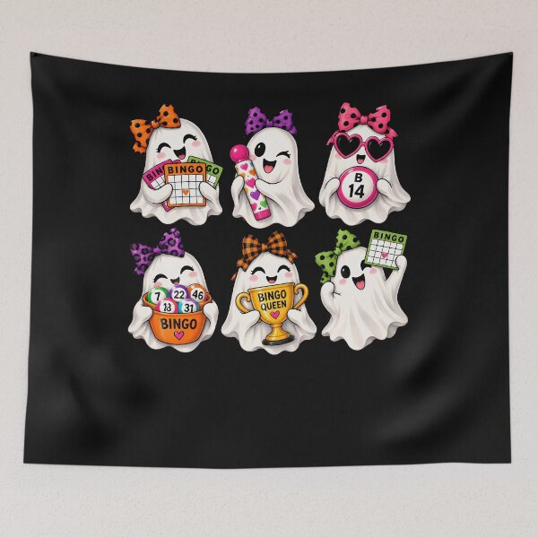 Item preview, Men'S Cute Bingo Ghosts Halloween Bingo Lover designed and sold by Chromatic-Cubes.