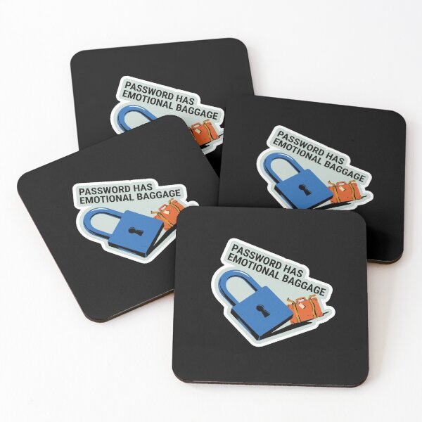 Item preview,  Password Has Emotional Baggage Cybersecurity Humor designed and sold by BadCatSupply.