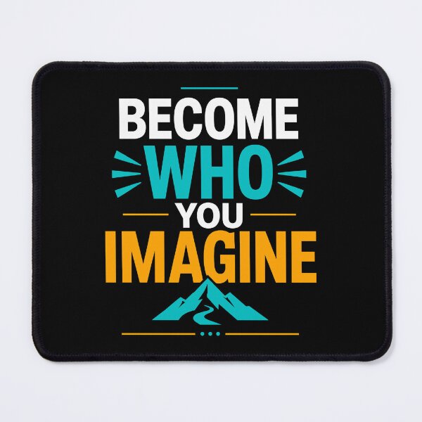 Item preview, Become Who You Imagine Inspirational Growth Mindset Typography T-Shirt designed and sold by rejowan-arts.