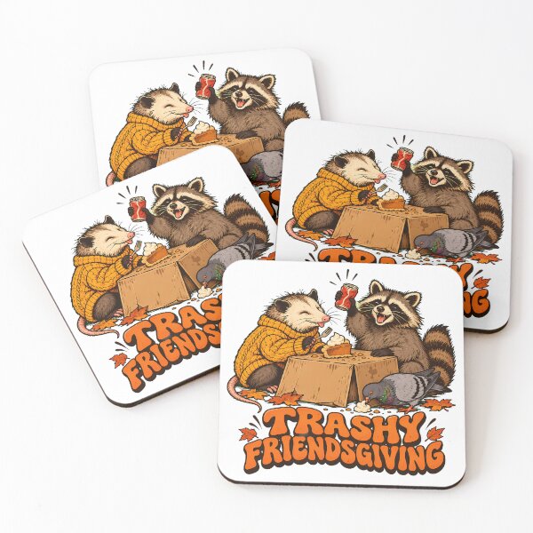 Item preview, Trashy Friendsgiving Critter Dinner Autumn Gathering designed and sold by nortowelcomics.