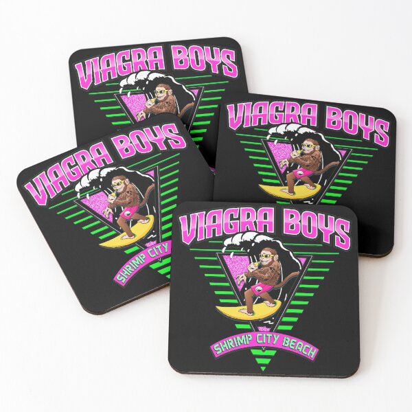 Item preview, Viagra Boys Shrimp City Beach Retro Surf Monkey  designed and sold by BRIANMCDEMOTT.
