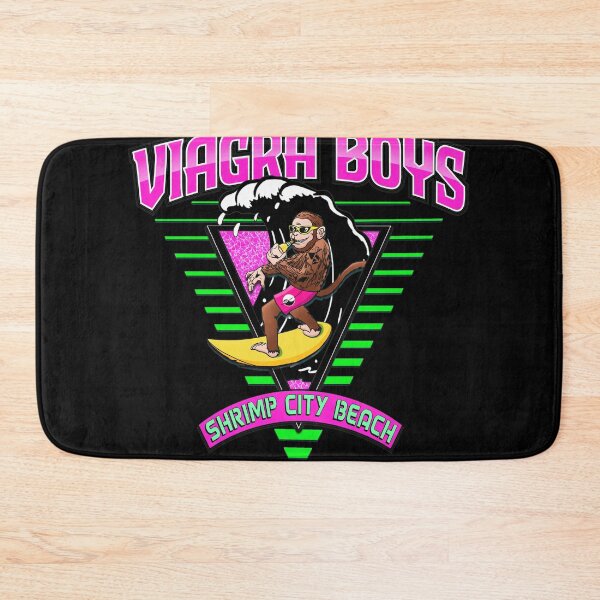 Item preview, Viagra Boys Shrimp City Beach Retro Surf Monkey  designed and sold by BRIANMCDEMOTT.