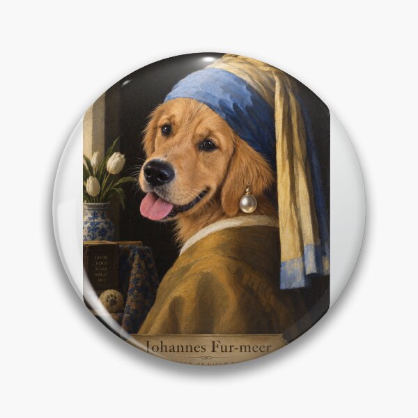 Item preview, Furmeer - Dog with the Pearl Earring designed and sold by YourOldMate.