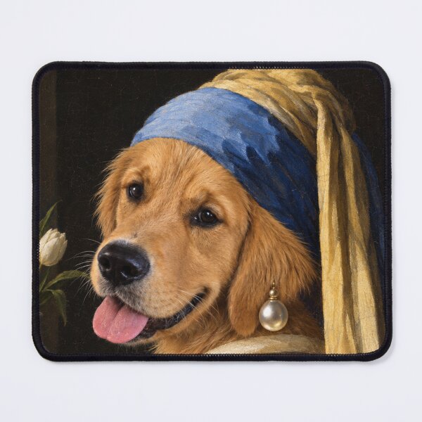 Item preview, Furmeer - Dog with the Pearl Earring designed and sold by YourOldMate.