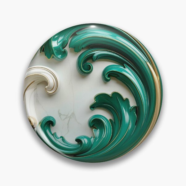 Item preview, Sculptural Jade with Gold Enamel designed and sold by Vicky Brago-Mitchell®.