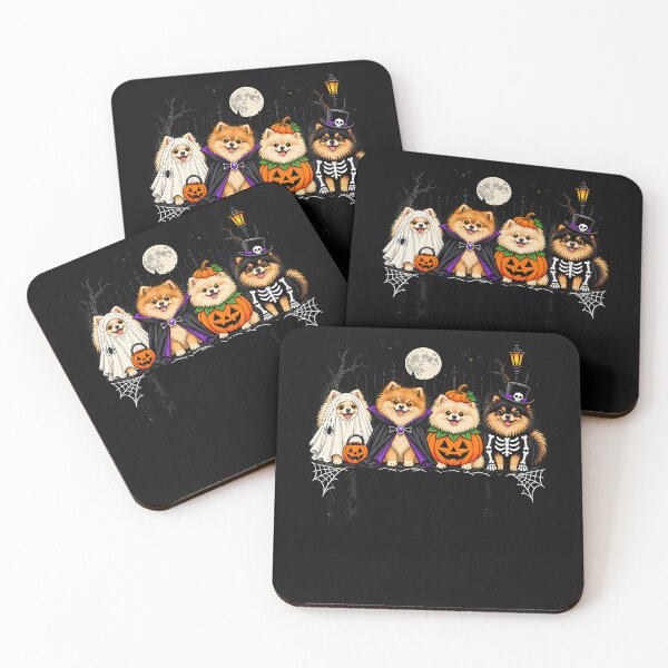 Item preview, Pomeranians Because People Are Creepy Halloween Dogs designed and sold by Chromatic-Cubes.