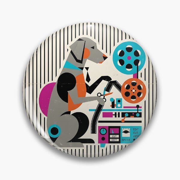 Item preview, Weimaraner Film Technician designed and sold by PictoVibe.