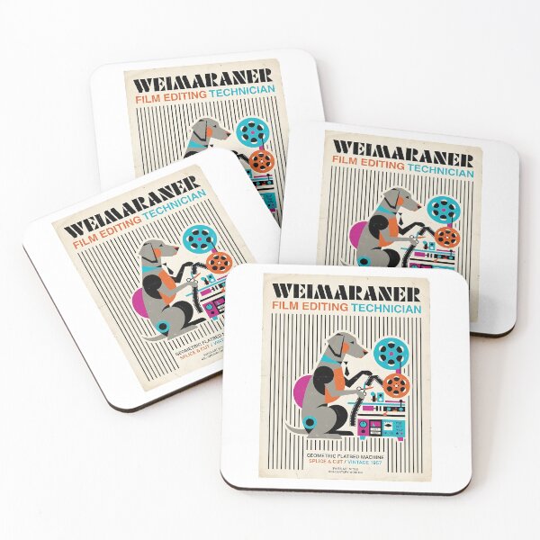 Item preview, Weimaraner Film Technician designed and sold by PictoVibe.
