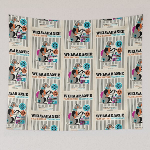 Item preview, Weimaraner Film Technician designed and sold by PictoVibe.