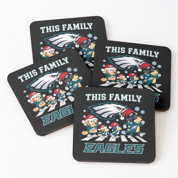 Artikelvorschau, Blueys-Familie × Eagles-Football entworfen und verkauft von StrawberHamster.