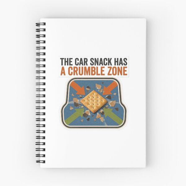 Item preview,  Car Snack Crumble Zone Funny Food Pun designed and sold by BadCatSupply.