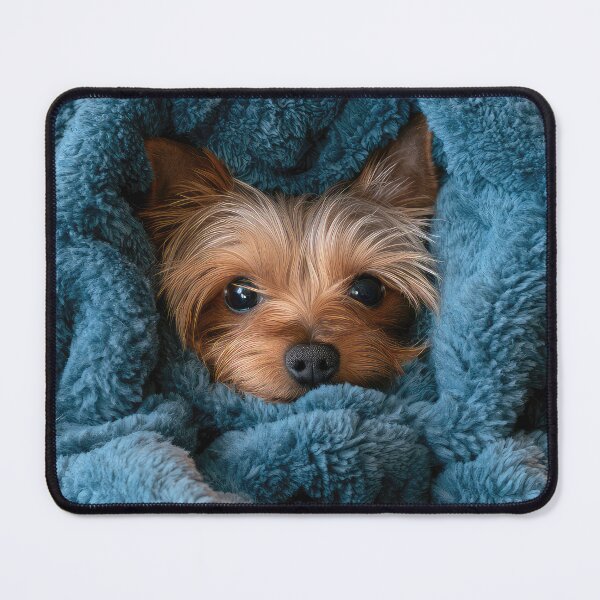 Item preview, Yorkie in Blanket 02 designed and sold by Elisabeth Lucas.